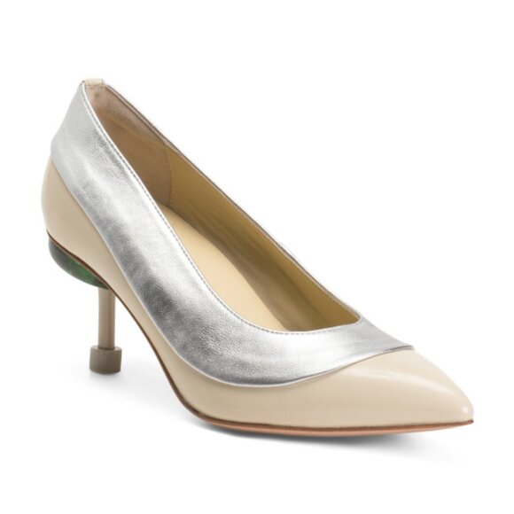 NEW 4CCCCEES Leather Osha Toddy Pumps Ivory 253 - Picture 2 of 5